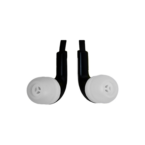 AUDIFONOS DE VIAJE IN-EAR CON MICROFONO (NEGRO/BLANCO)