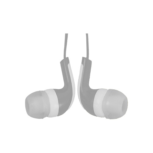 AUDIFONOS DE VIAJE IN-EAR CON MICROFONO (GRIS/BLANCO)
