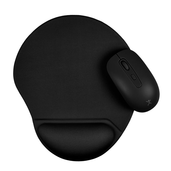 KIT MOUSE INALAMBRICO - TAPETE NEGRO