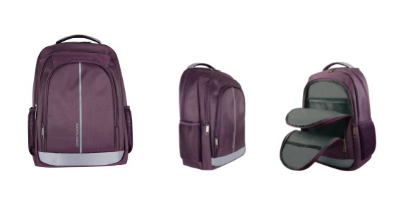 MOCHILA PARA LAPTOP 15 A 17 IN MORADA ESSENTIALS BACKPACK