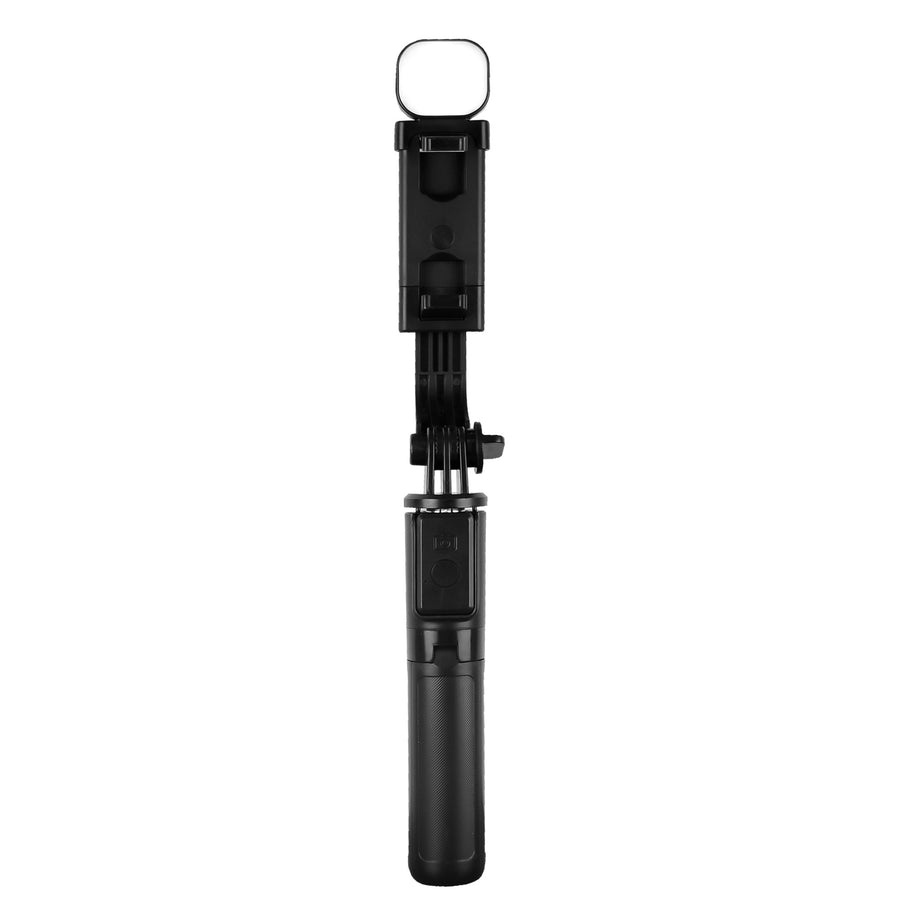 BASTON TRIPIE PLEGABLE CON LUZ LED SELFIE STICK SELFIX