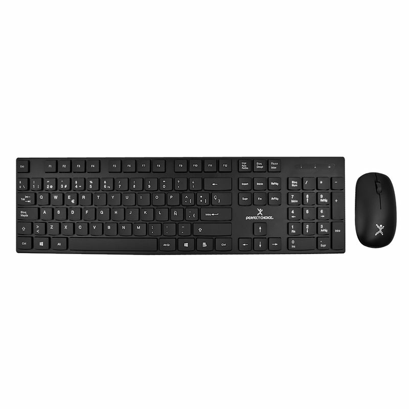 COMBO INALAMBRICO SILENCIOSO TE CLADO Y MOUSE - RESISTENTE A DERRAM