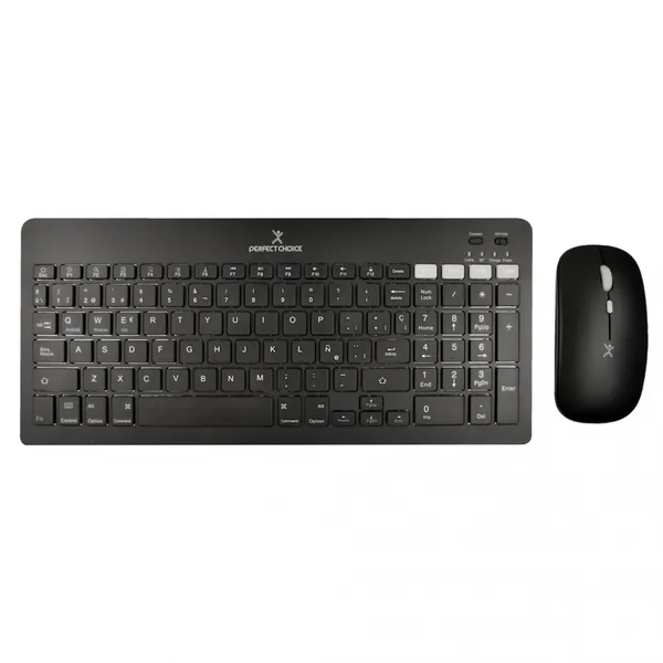 KIT TECLADO 2.4GHZ BT RECARGABLE ZEBRARY- NEGRO