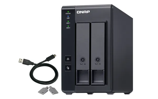 DAS QNAP TOWER 2 SLOTS UNIDAD DE EXPANSION  CONEXION USB 31 GEN2