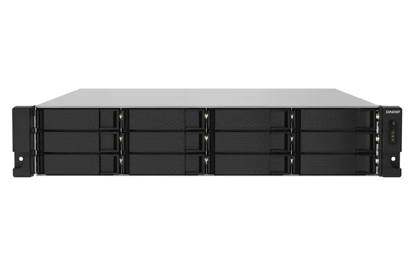 NAS QNAP RACK 12 SLOTS 2PSU 4 GB RAM EXP+512MB FLASH PROC ARM C