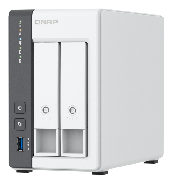 NAS QNAP TOWER 2 SLOTS 4GB RAM 4GB FLASH PROC ARM CORTEX TS-21