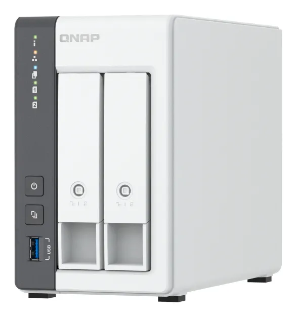 NAS QNAP TOWER 2 SLOTS 4GB RAM 4GB FLASH PROC ARM CORTEX TS-21