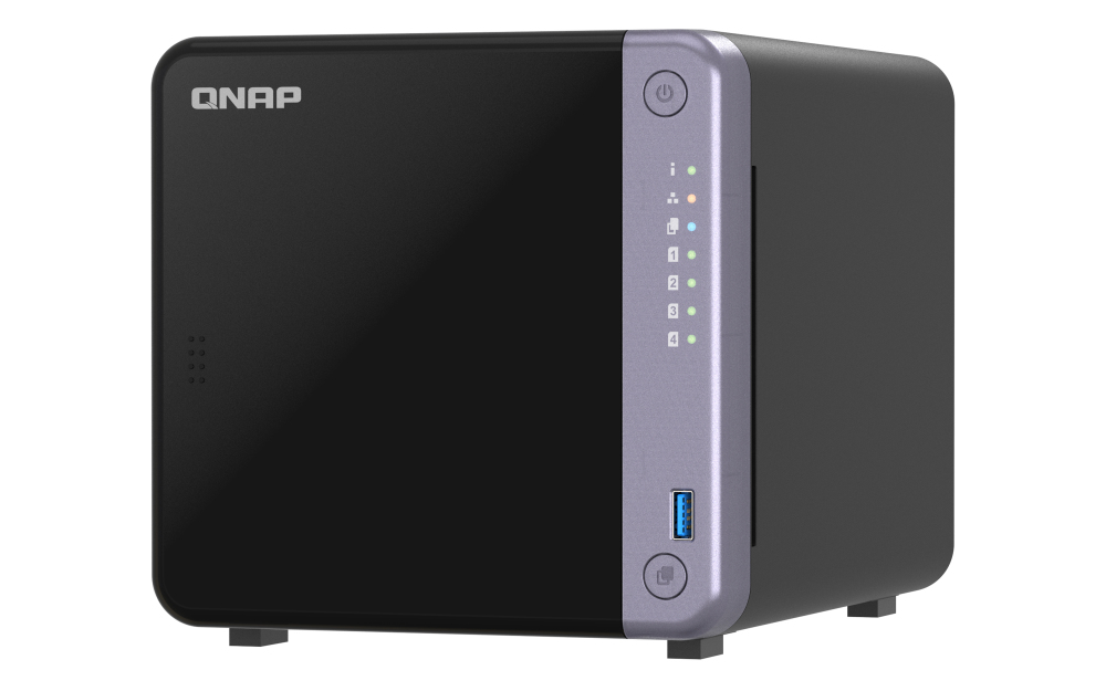 NAS QNAP TOWER 4 SLOTS 4GB RAM EXP512MB FLASH PROC ANNAPURNALAB