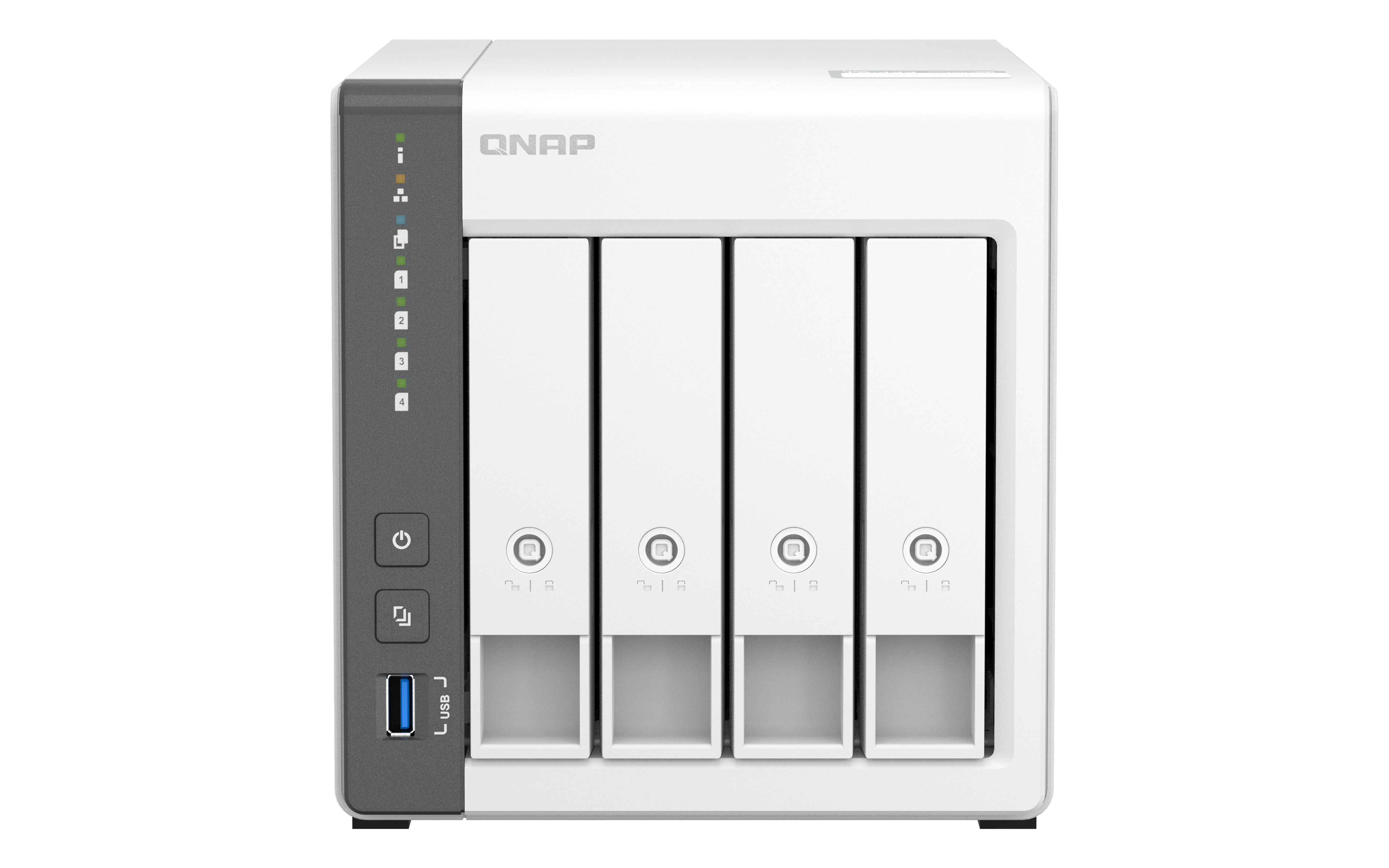 NAS QNAP TOWER 4 SLOTS 4GB RAM 4GB FLASH PROC ARM CORTEX TS-43