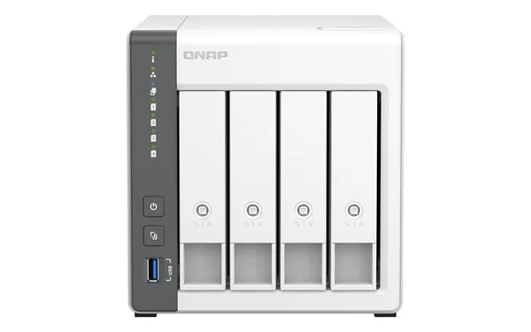 NAS QNAP TOWER 4 SLOTS 4GB RAM 4GB FLASH PROC ARM CORTEX TS-43