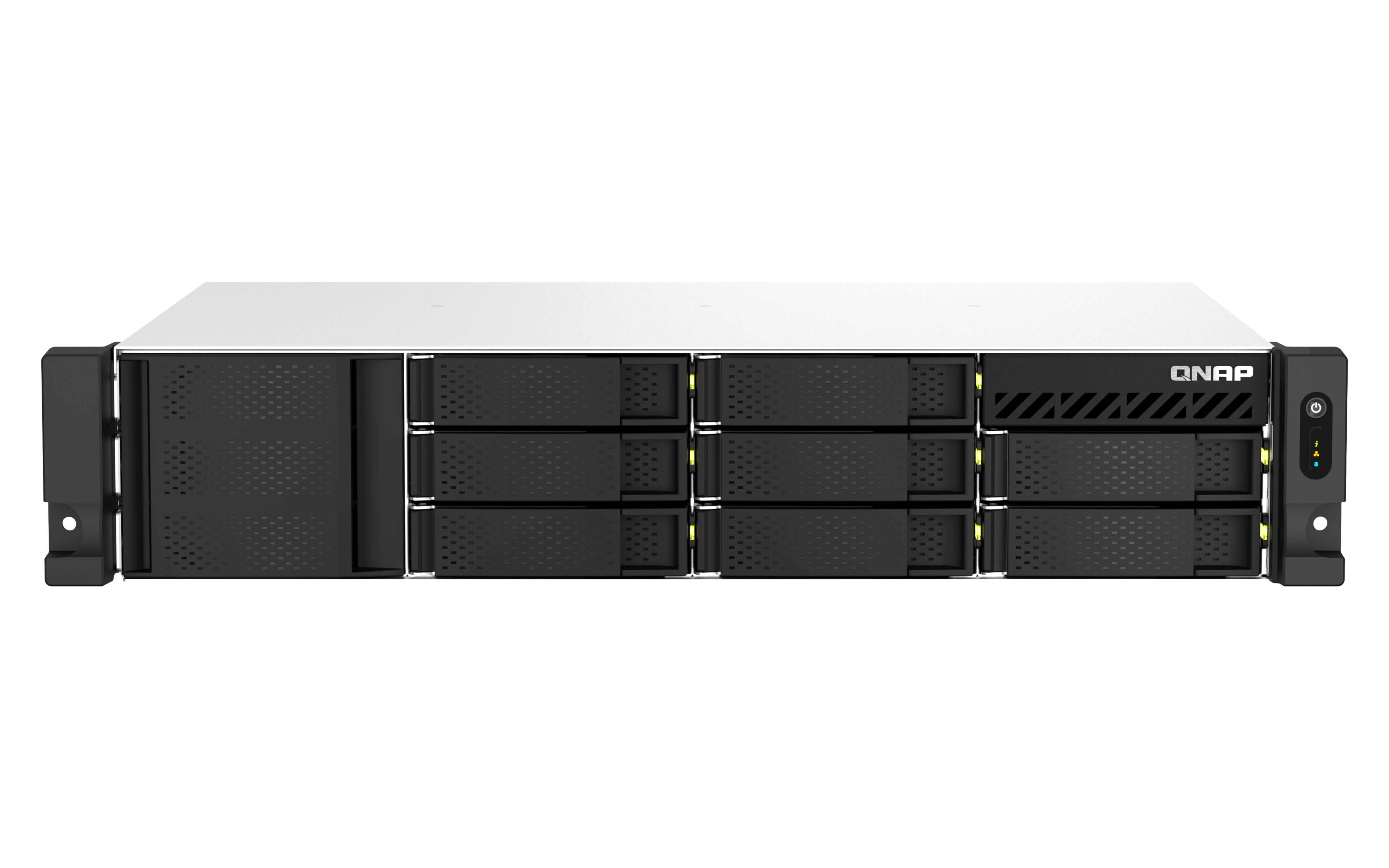 NAS QNAP RACK 8 SLOTS 2PSU 8G B RAM EXP4GB FLASH PRO INTEL CEL