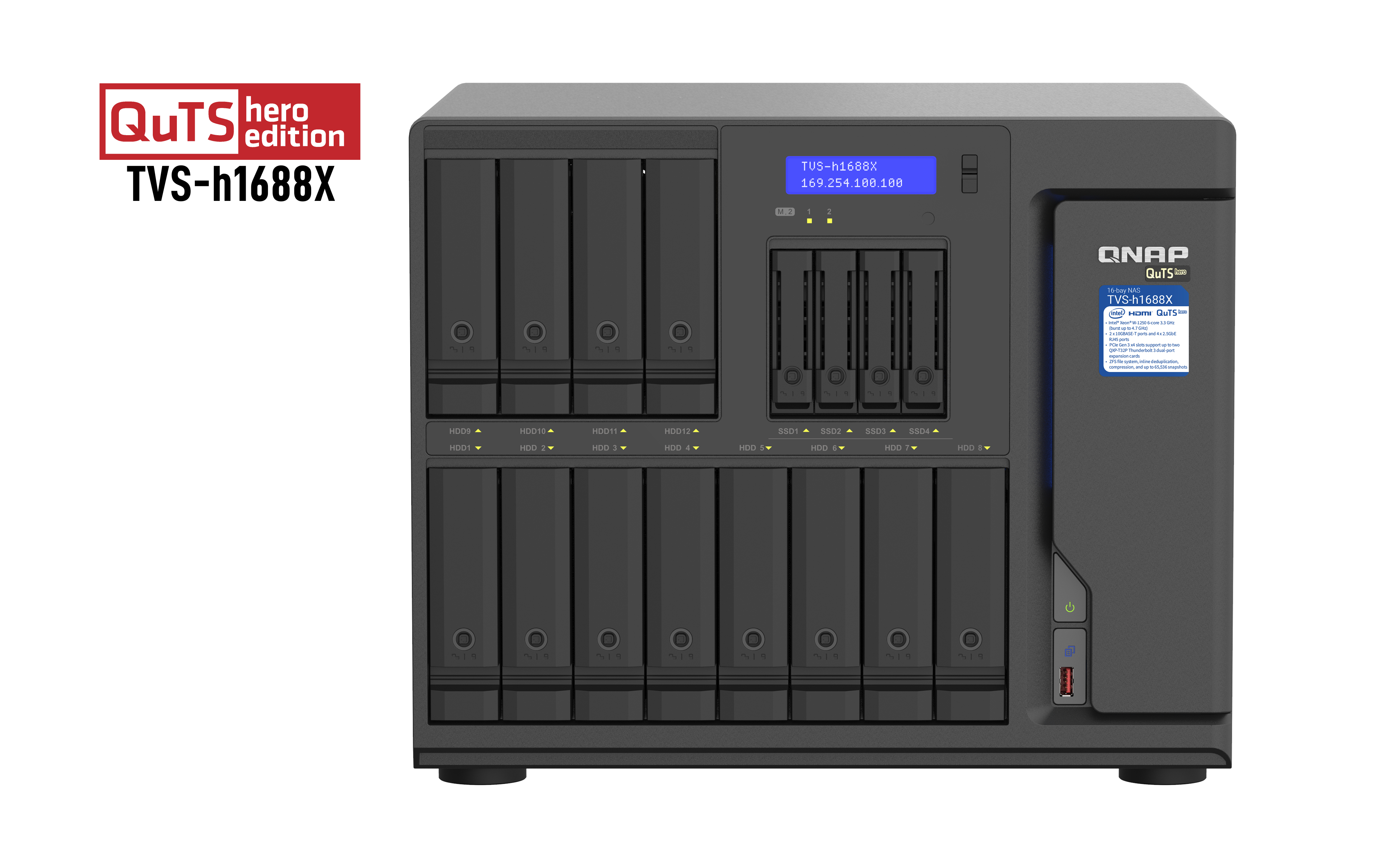 NAS QNAP TOWER 16 SLOTS 32GB R AM EXP+5GB FLASH PROC INTEL XEON