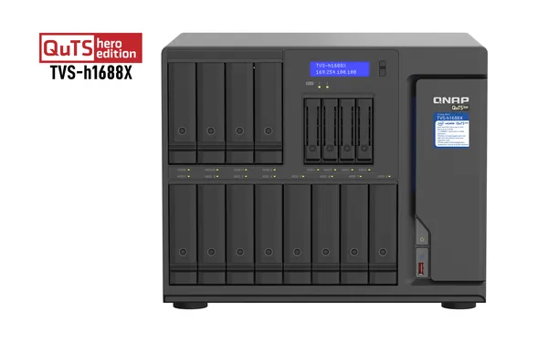 NAS QNAP TOWER 16 SLOTS 32GB R AM EXP+5GB FLASH  PROC INTEL XEON