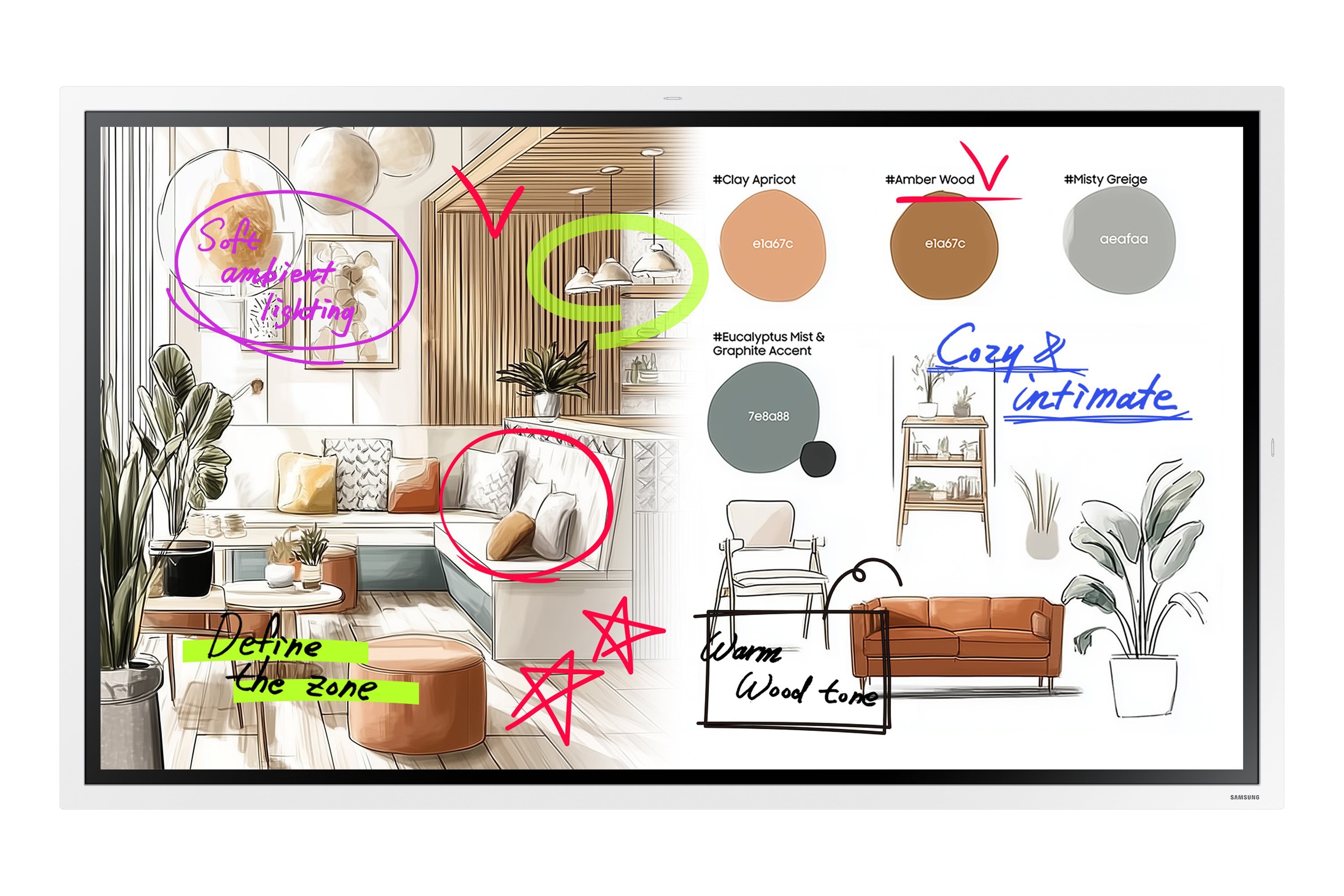 MONITORFLIP INTERACTIVE SAMSUNG 55 INC UHD 3840X2160 350NITS 16/7