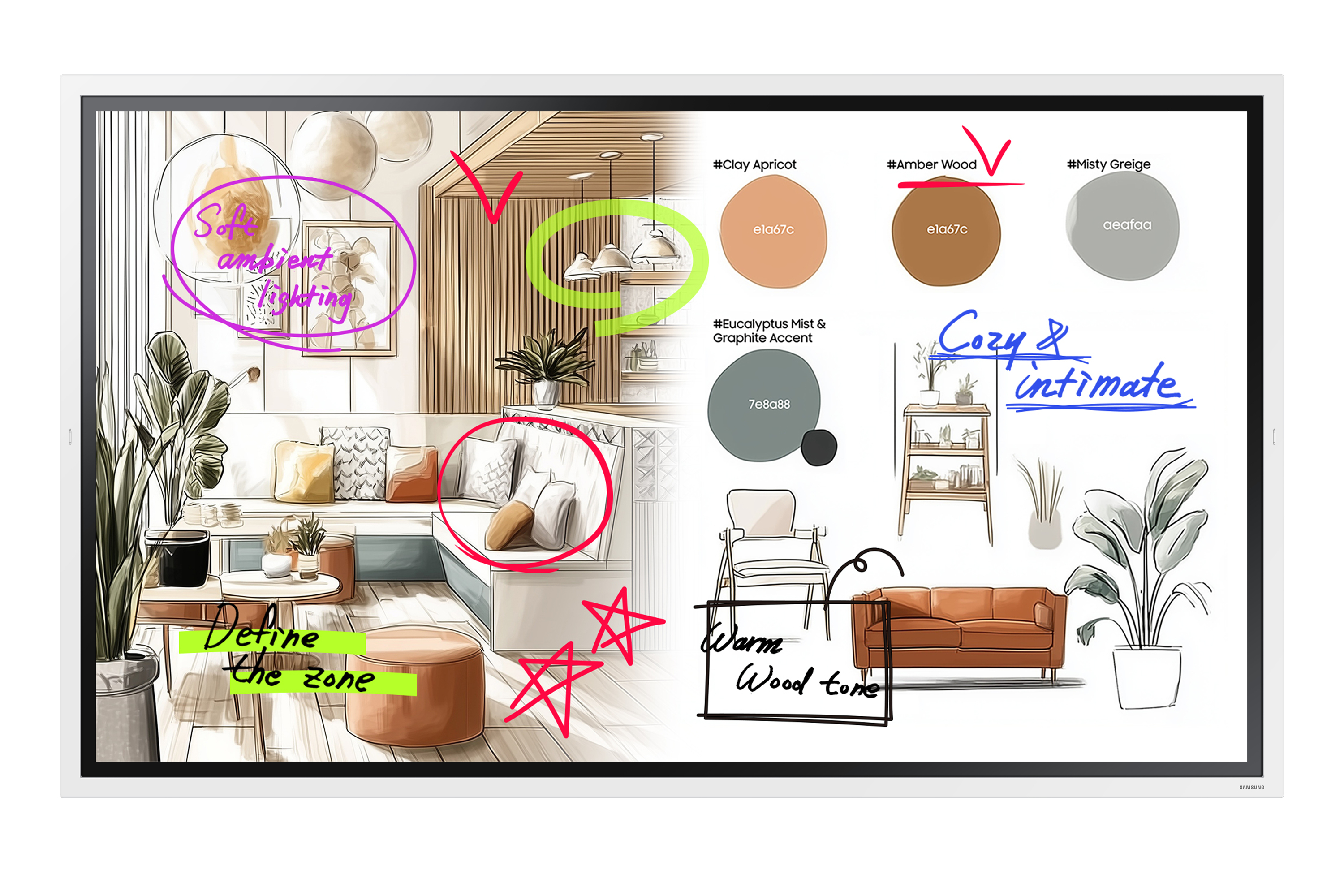 SAMSUNG INTERACTIVE DISPLAY WA6 WAF SERIES - 65IN LED-TIZEN