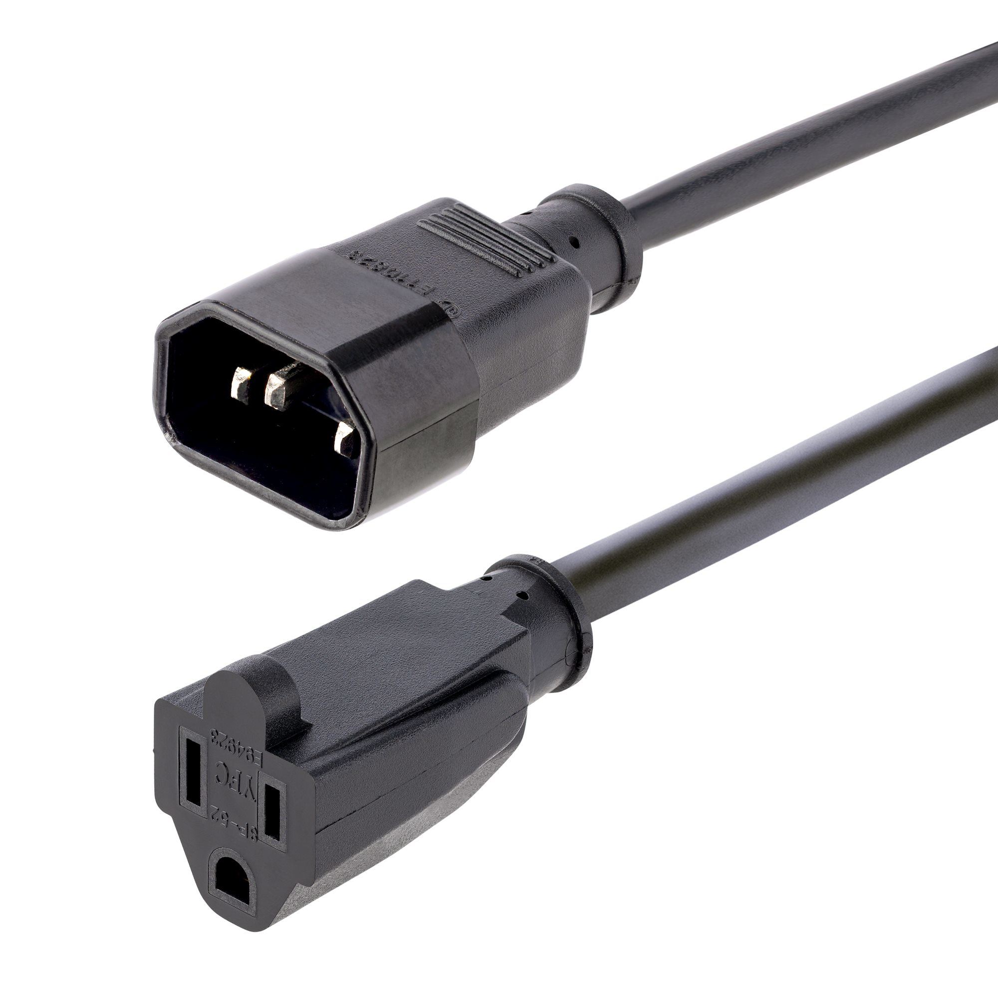 CABLE DE 1M 3FT DE EXTENSION IEC 60320 C14 A NEMA 5-15R
