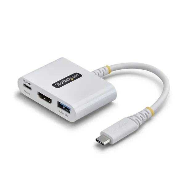 DOCK HUB MULTIPUERTOS USB-C A HDMI - 140W - 4K60HZ - BLANCO