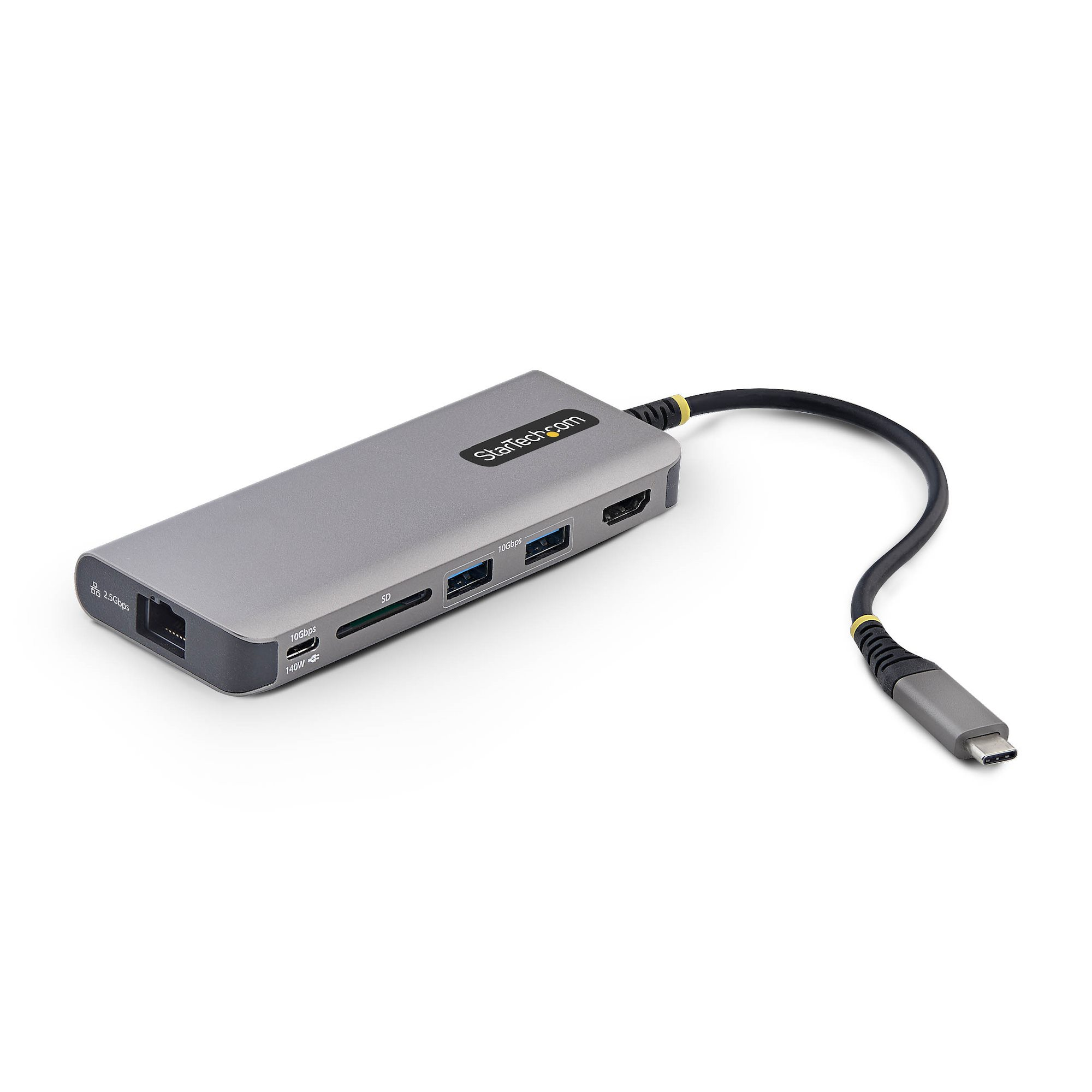HUB MULTIPUERTOS USB-C HDMI - PD 140W - 4K 60HZ - RANURA SD
