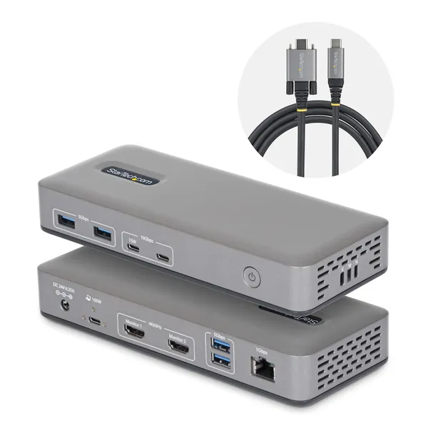 DOCKING STATION USB-C 2 MONITORES HDMI 4K 60HZ PD 100W
