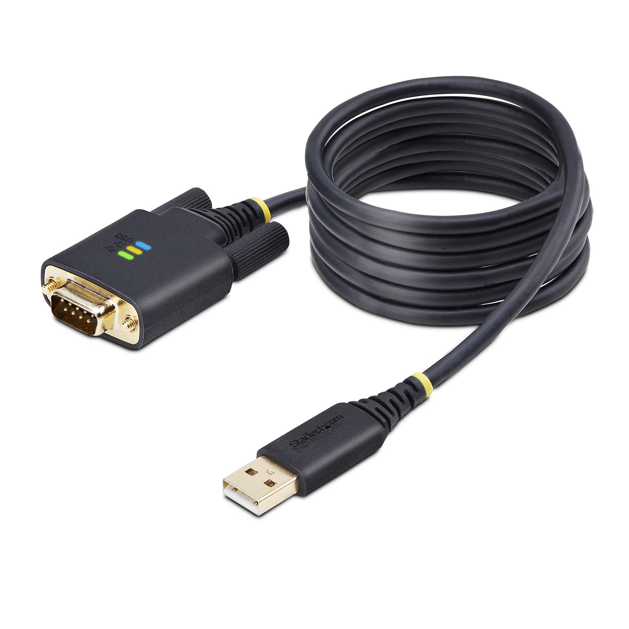CABLE ADAPTADOR USB A SERIAL RS232 FTDI DE 2M RETENCION COM
