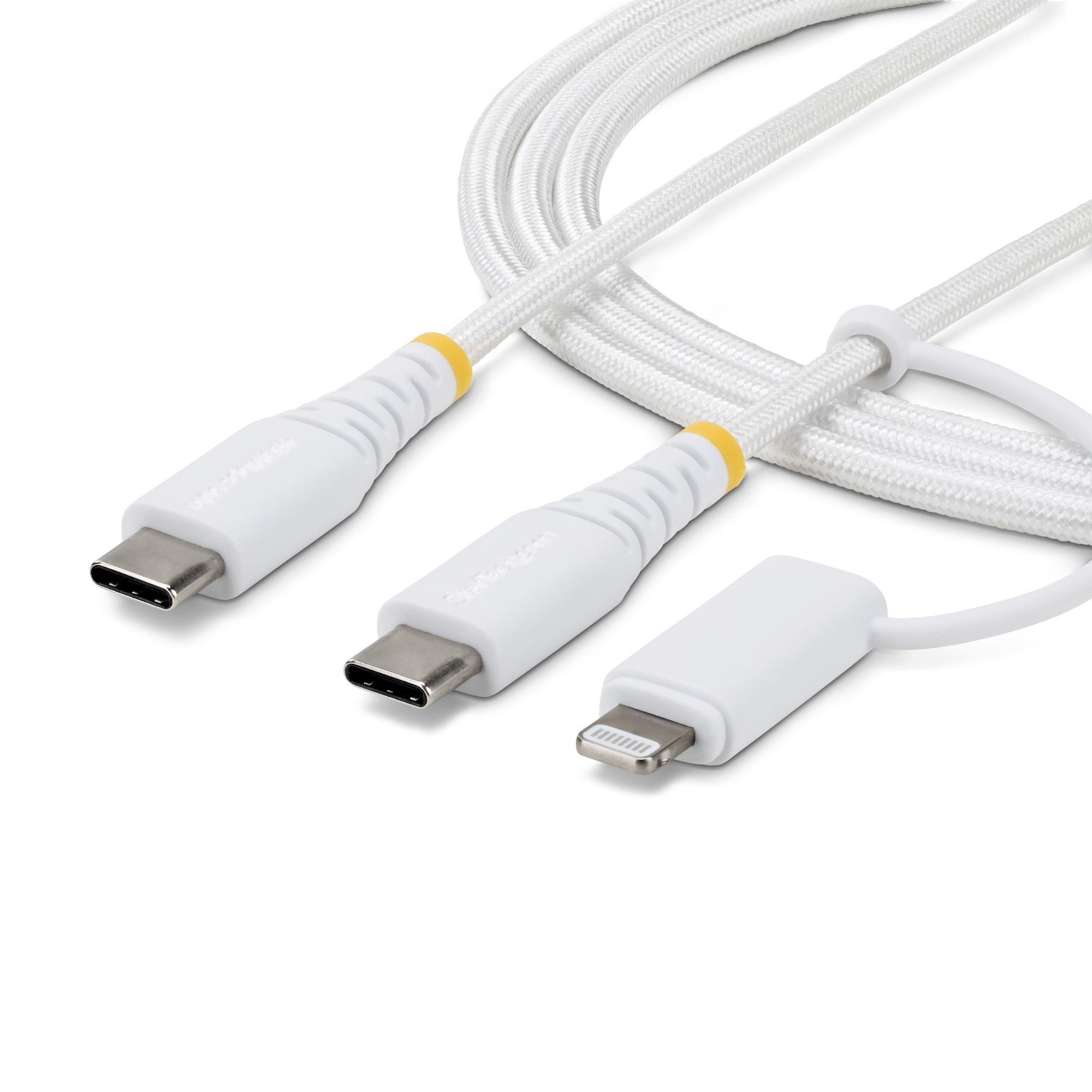 CABLE DE CARGA USB-C DE 2M CON ADAPTADOR LIGHTNING - TIPO C