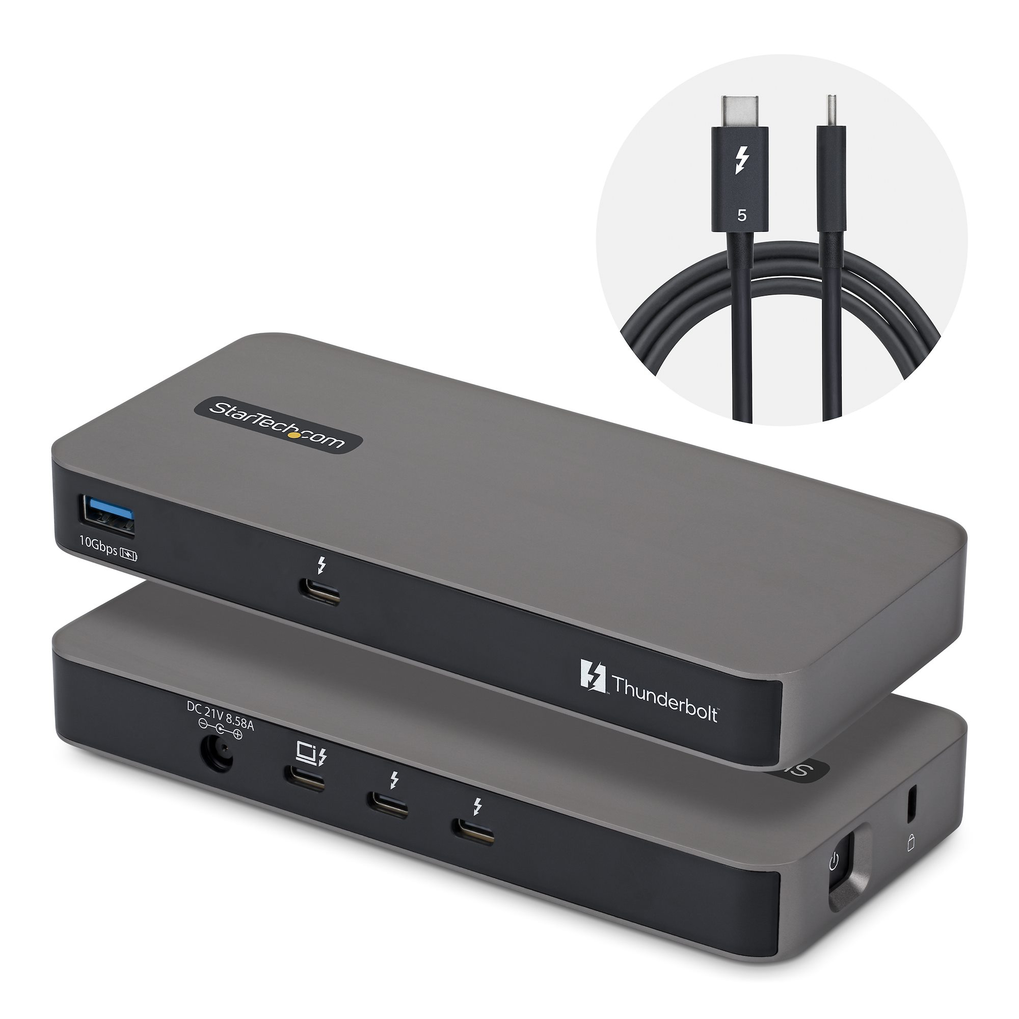 4-PORT THUNDERBOLT 5 HUB WITH THUNDERBOLT SHARE KVM