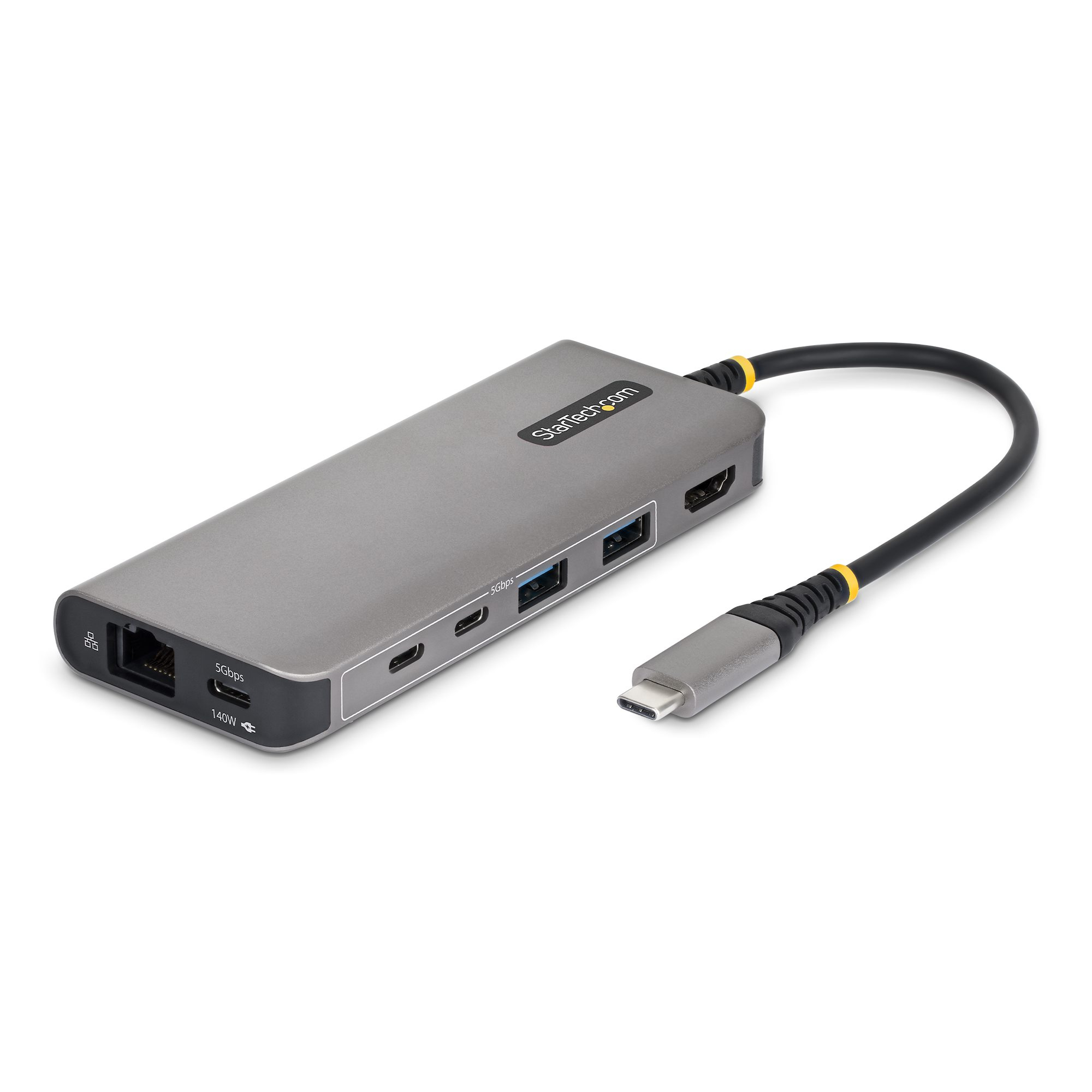 MINI DOCK HUB MULTIPUERTOS USB TIPO C HDMI PD140W 4K60HZ