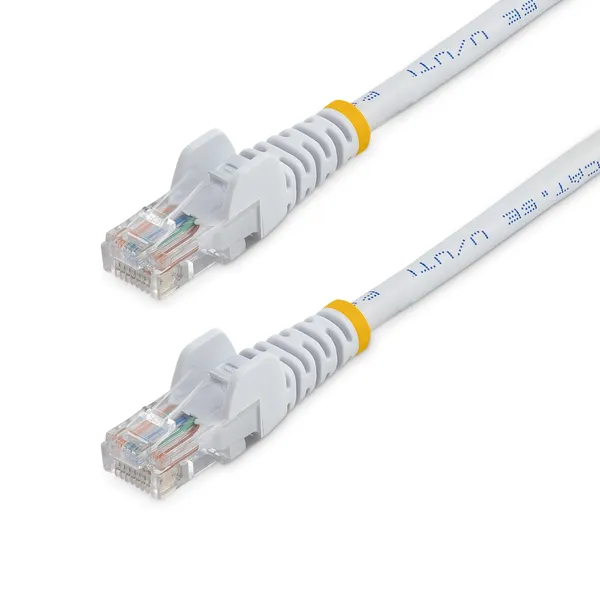 CABLE 1M BLANCO RED 100MBPS CAT5E ETHERNET RJ45 SNAGLESS