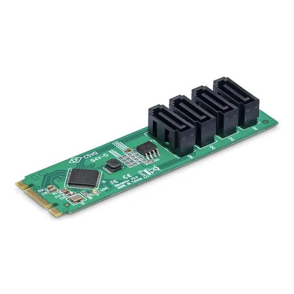 4 PORT M.2 TO SATA ADAPTER CARD FOR HDD/SSD