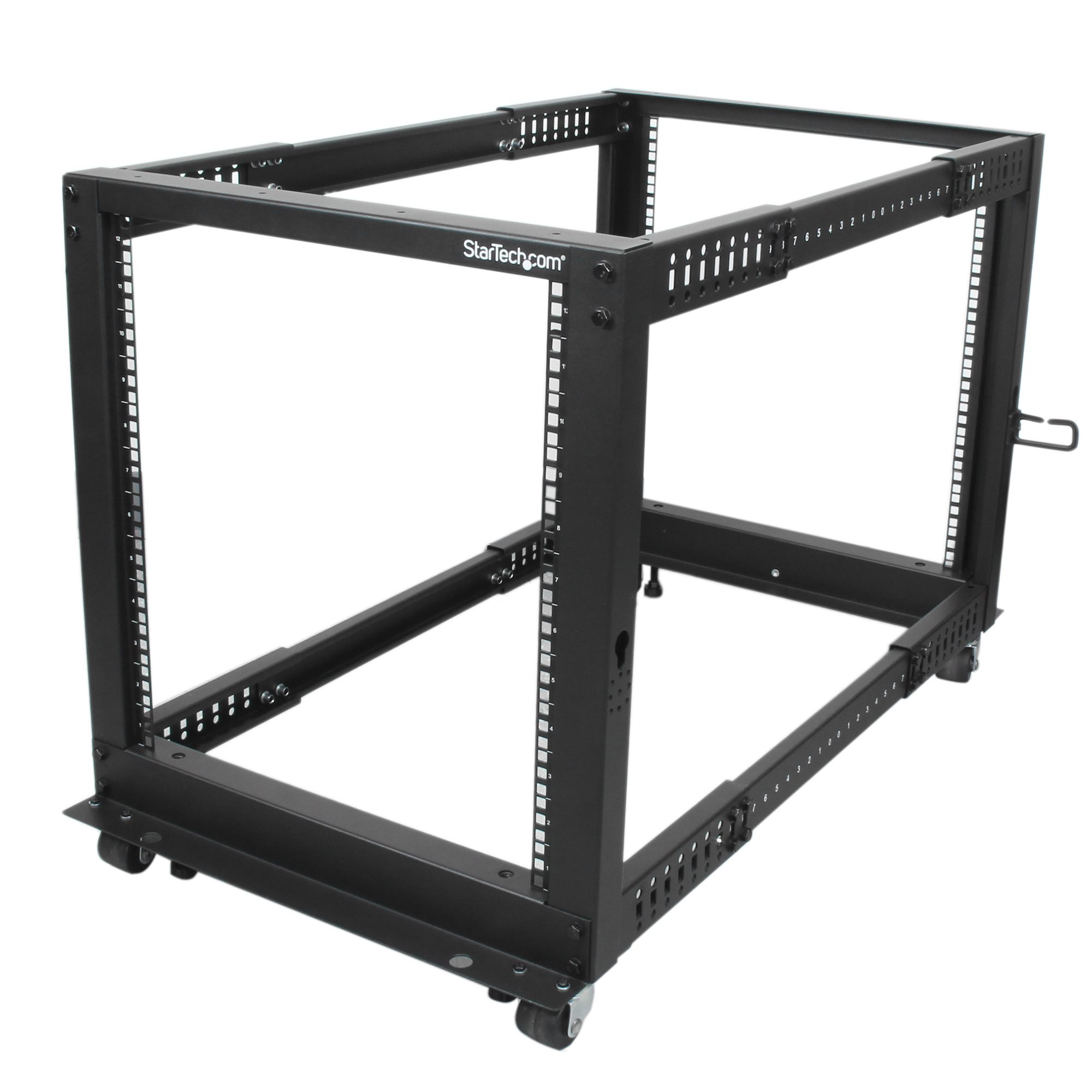 RACK MARCO ABIERTO PROFUNDIDAD AJUSTABLE DE 4 COLUMNAS 12U .