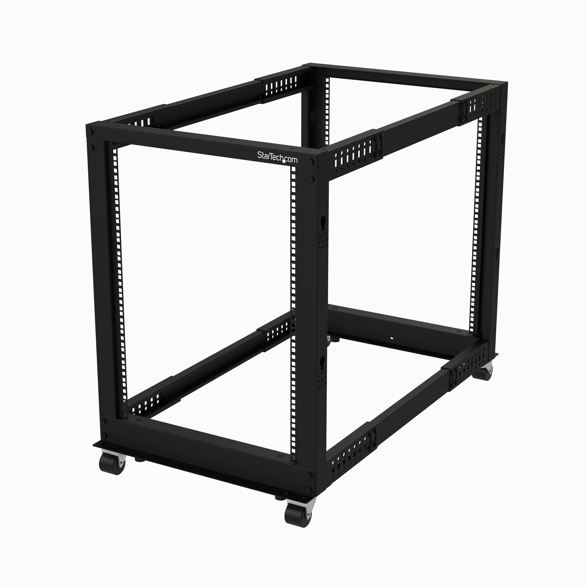 GABINETE RACK DE MARCO ABIERTO 15U - 4 POSTES - AJUSTABLE