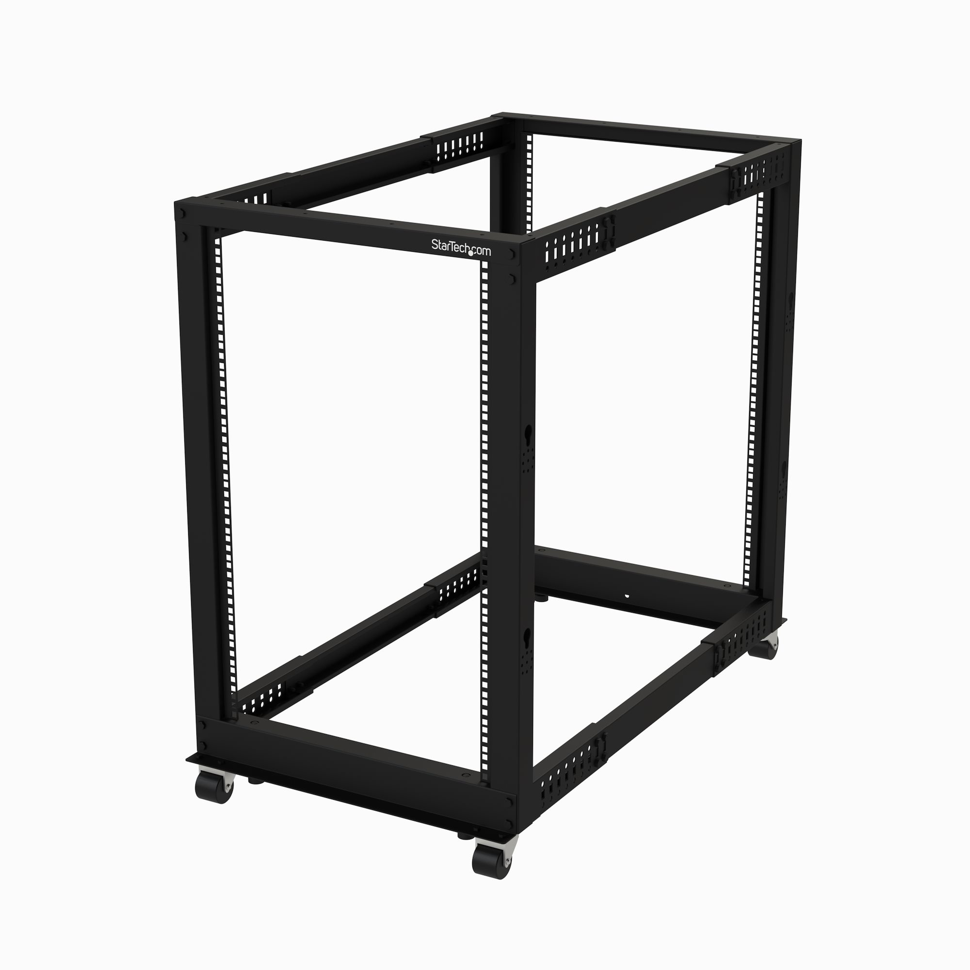 GABINETE RACK DE MARCO ABIERTO 18U - 4 POSTES - AJUSTABLE