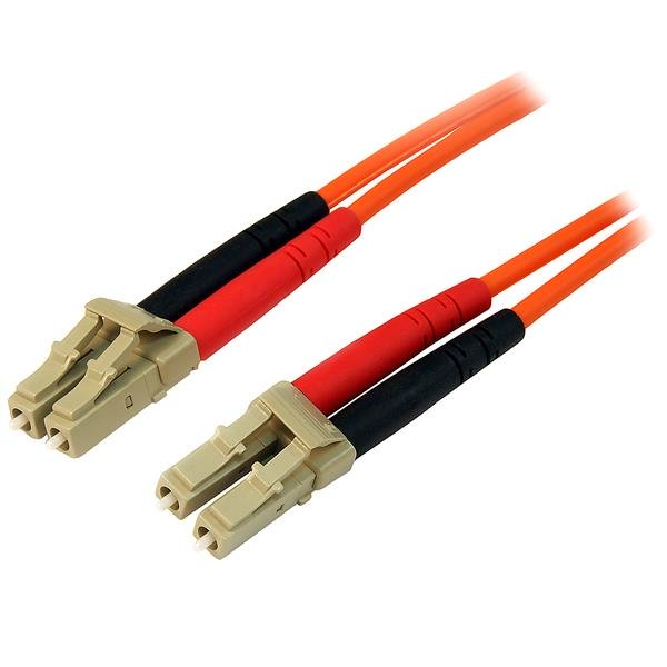 CABLE 5M RED MULTIMODO DUPLEX FIBRA OPTICA LC-LC 50-125 - PATCH