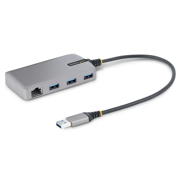HUB USB 3.0 5GBPS DE 3 PUERTOS USB-A - RED ETHERNET