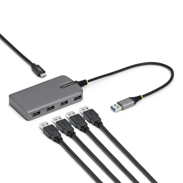 HUB USB-A DE 4 PUERTOS - USB 3.0 5GB  ALIMENTADO POR EL BUS