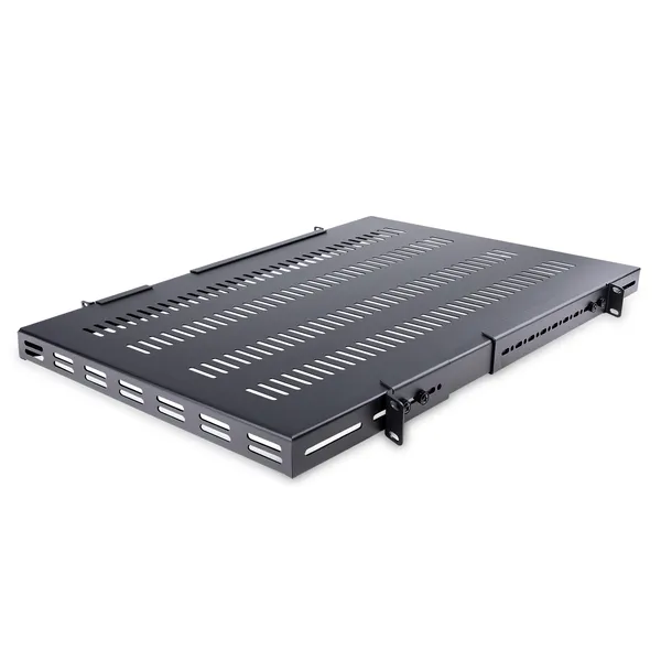 CHAROLA FIJA 1U 113KG DE RACK VENTILADA DE PROFUNDIDAD AJUSTABLE