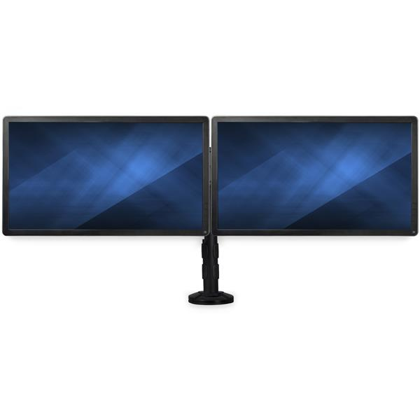 BRAZO SOPORTE DE MORDAZA/OJAL PARA ESCRITORIO - 2 MONITORES
