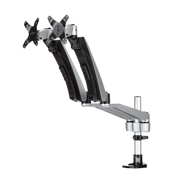 SOPORTE PARA DOS MONITORES CON BRAZOS MOVILES APILABLE     .