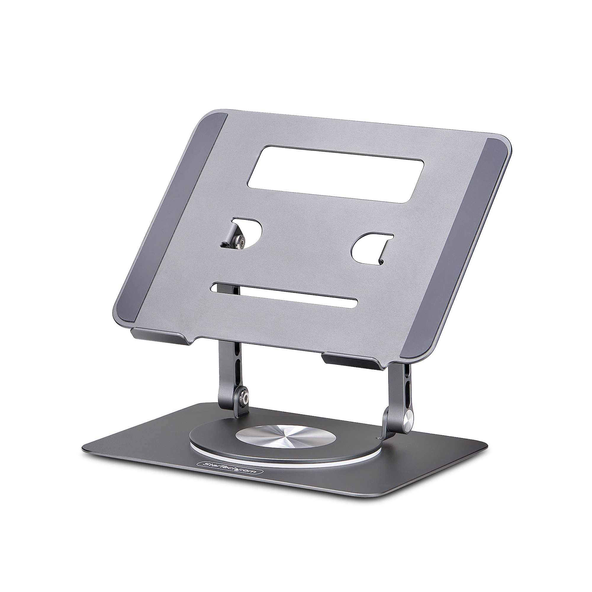 SOPORTE ELEVADOR DE LAPTOP BASE GIRATORIA DE 360