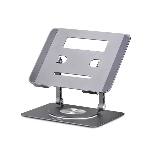 SOPORTE ELEVADOR DE LAPTOP BASE GIRATORIA DE 360