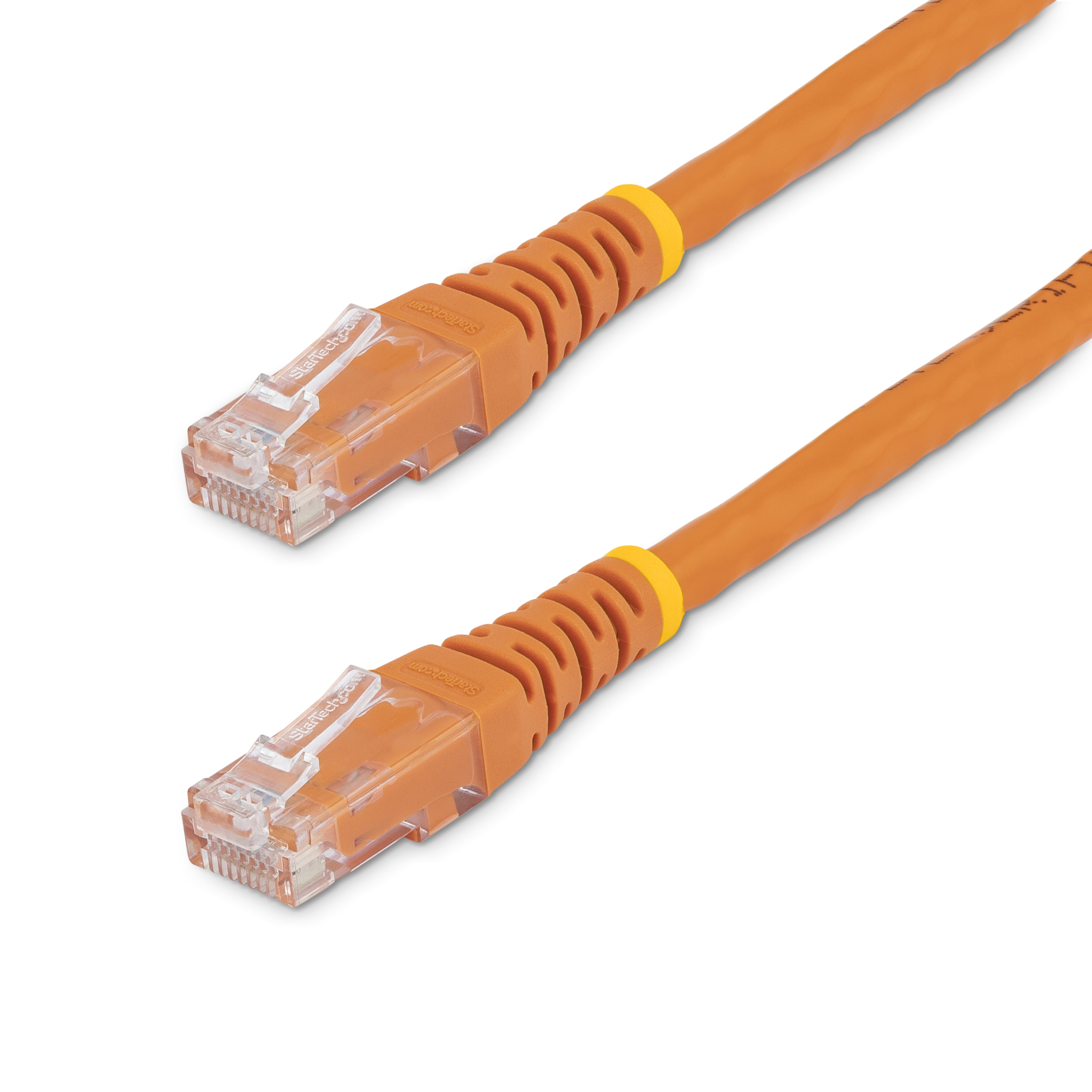 CABLE 7.6M RED UTP RJ45 CAT6 ETHERNET GIGABIT MOLDEADO NARANJ.