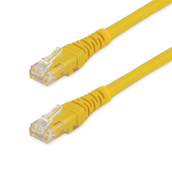 CABLE 91CM RED UTP RJ45 CAT6 ETHERNET GIGABIT MOLDEADO AMARIL.O