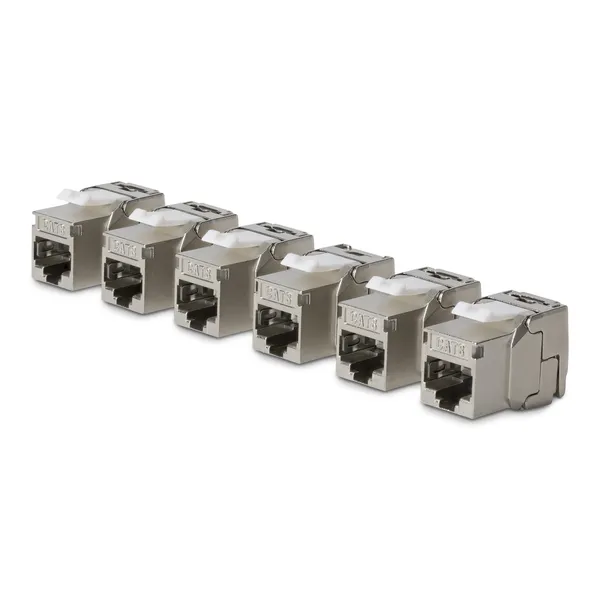 PAQUETE  6 CONECTORES KEYSTONE CAT8 STP - 180 GRADOS