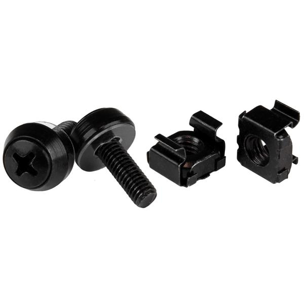 100 TORNILLOS TUERCAS JAULA CAGE NUTS M5 PARA RACK NEGRO .