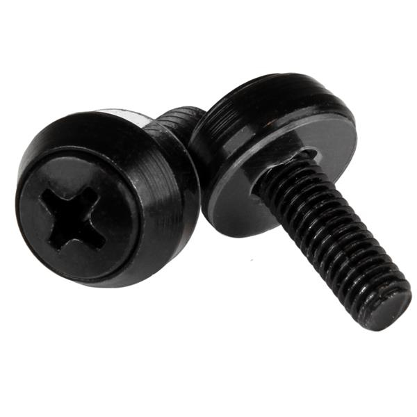 PAQUETE 100 TORNILLOS DE MONTAJE RACK M5X12MM NEGRO