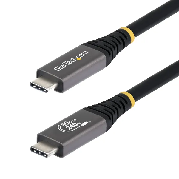 CABLE USB4 1M - CABLE USB-C CERTIFICADO USB-IF - 80GBPS