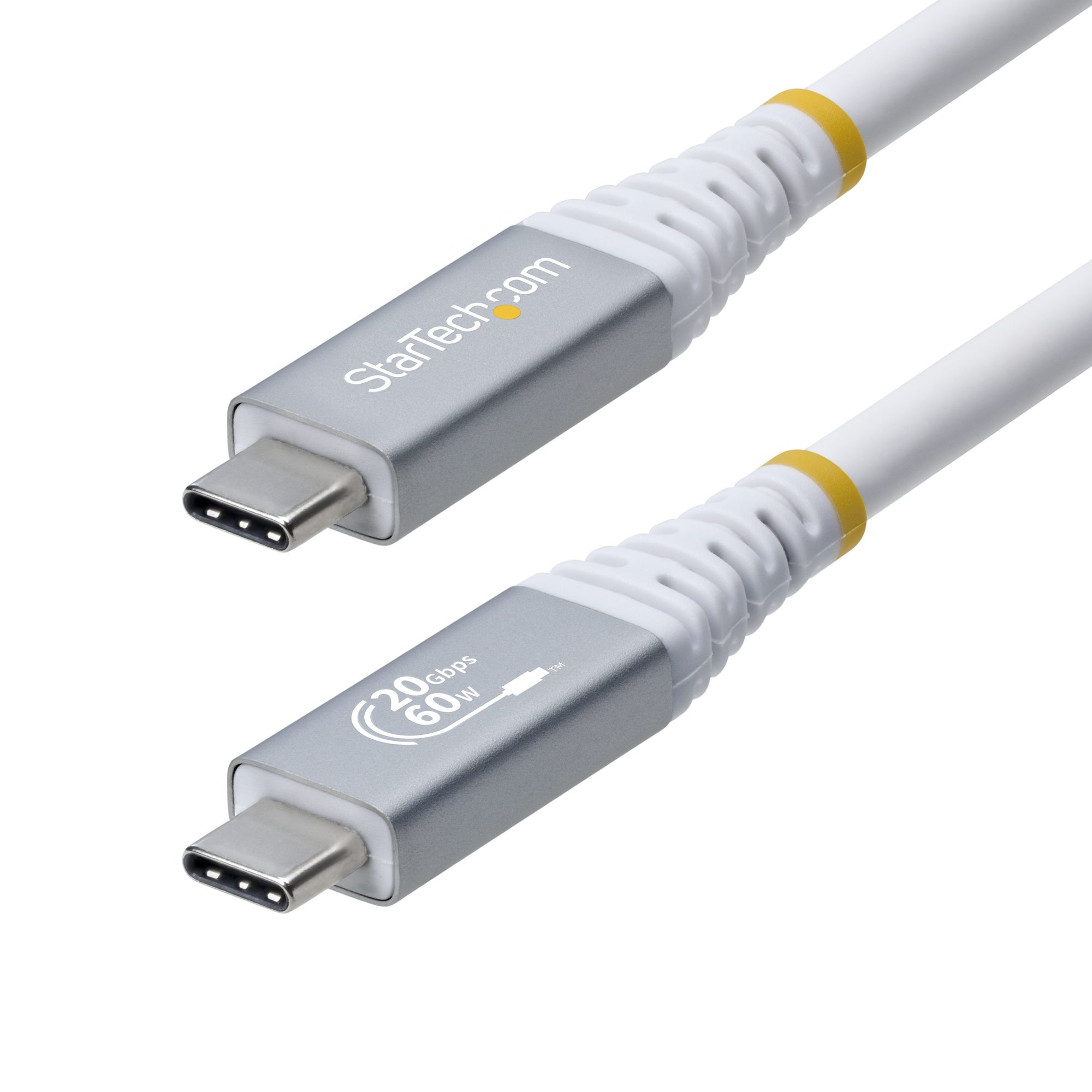 CABLE USB4 3M - USB-C CERTIFICADO USB-IF 20GB BLANCO