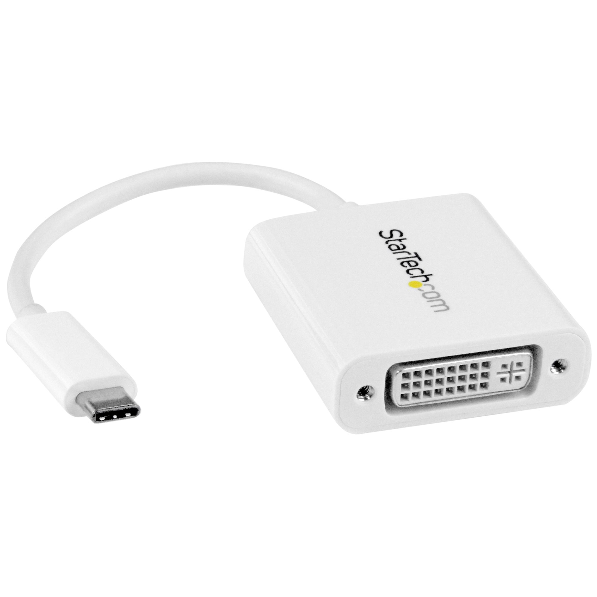 ADAPTADOR GRAFICO USB-C A DVI USB 3.1 TYPE-C BLANCO .