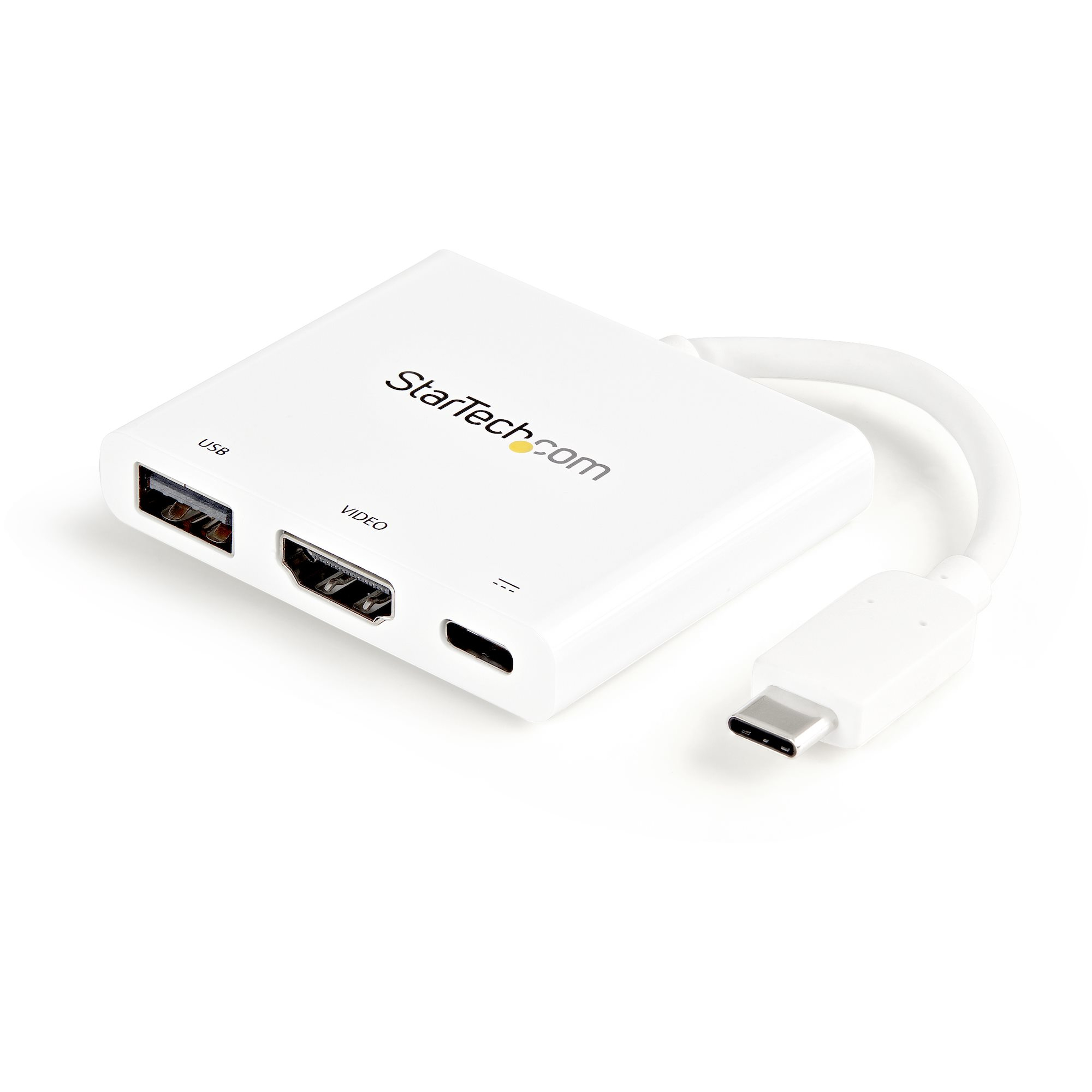 ADAPTADOR USB-C A HDMI 4K REPLICADOR DE PUERTOS BLANCO
