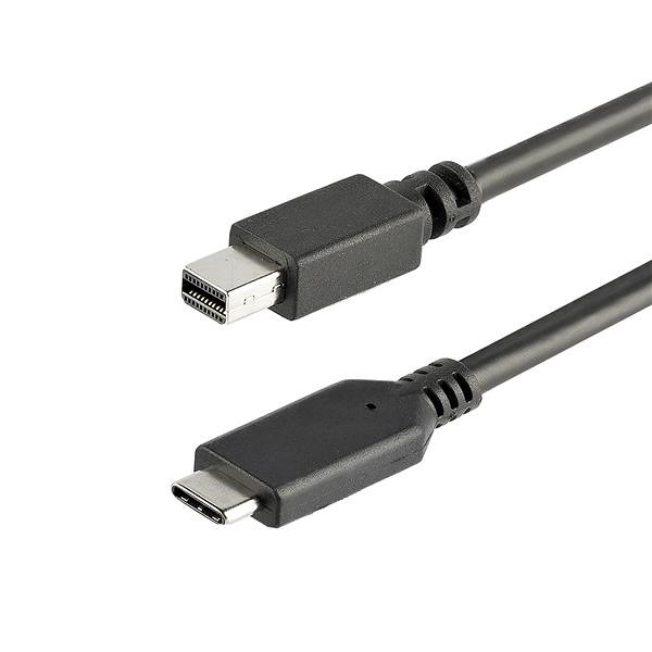 CABLE ADAPTADOR 1M USB-C A MINI DISPLAYPORT 4K60 NEGRO